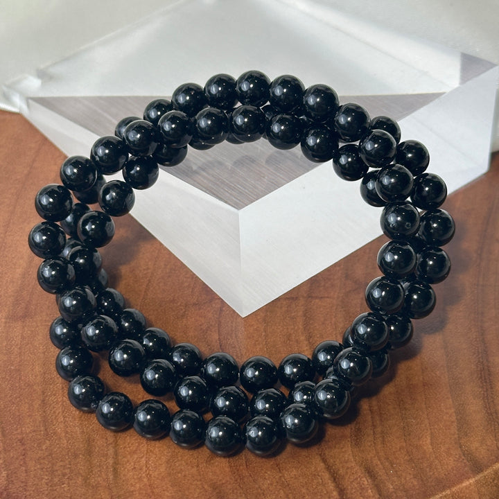 Three Cires Black Tourmaline Bracelet 6.3-6.6mm