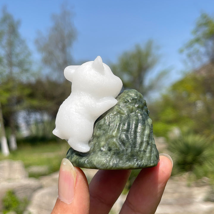 Natural Crystal Hamster Carving