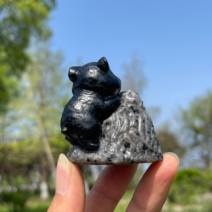 Natural Crystal Hamster Carving