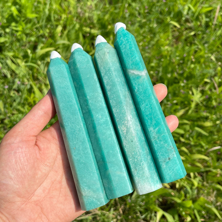 Natural Crystal Amazonite Point