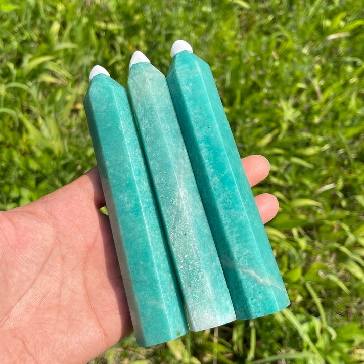 Natural Crystal Amazonite Point