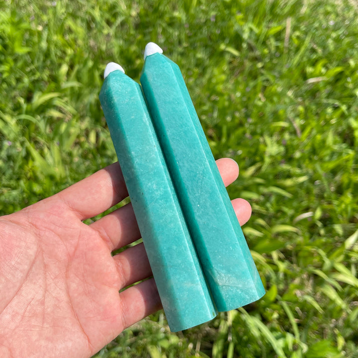 Natural Crystal Amazonite Point