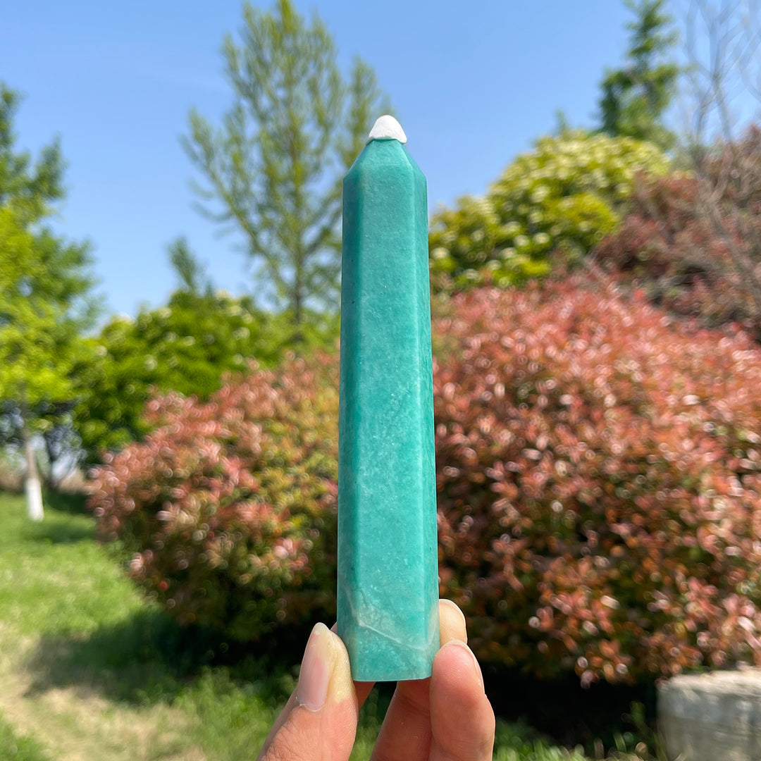 Natural Crystal Amazonite Point