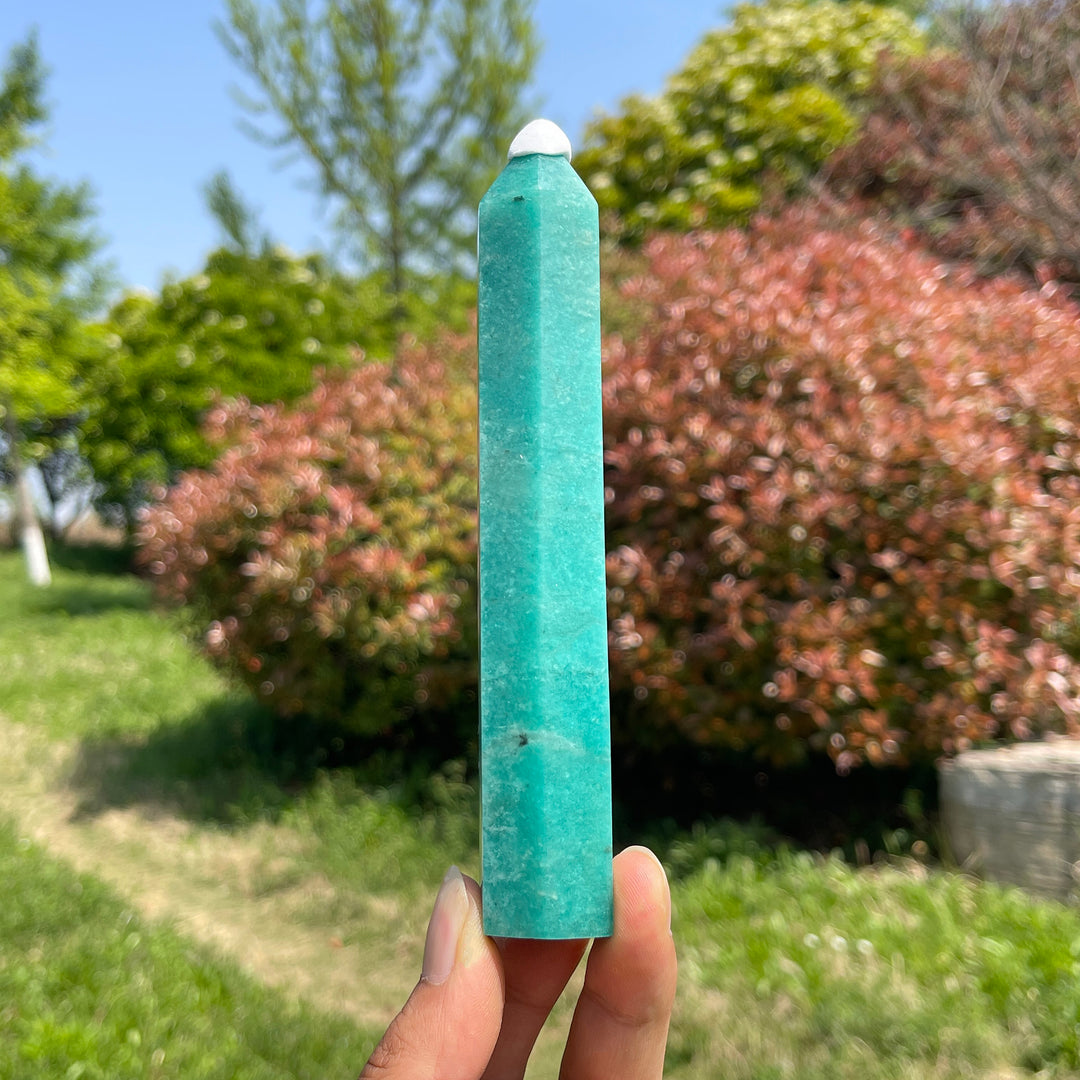 Natural Crystal Amazonite Point