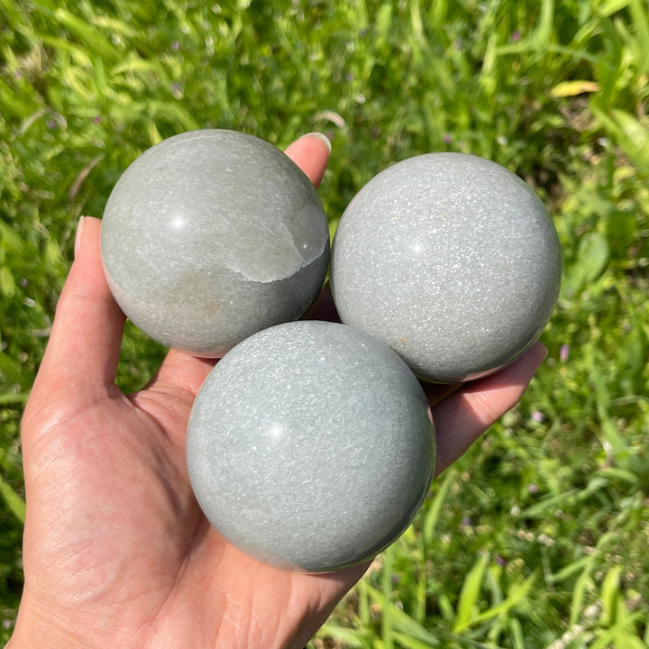 Natural Crystal Quartzite Sphere