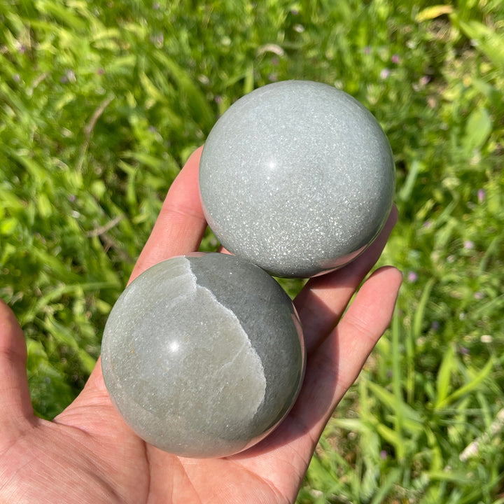 Natural Crystal Quartzite Sphere