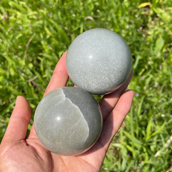 Natural Crystal Quartzite Sphere