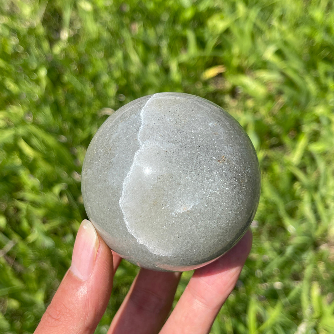 Natural Crystal Quartzite Sphere
