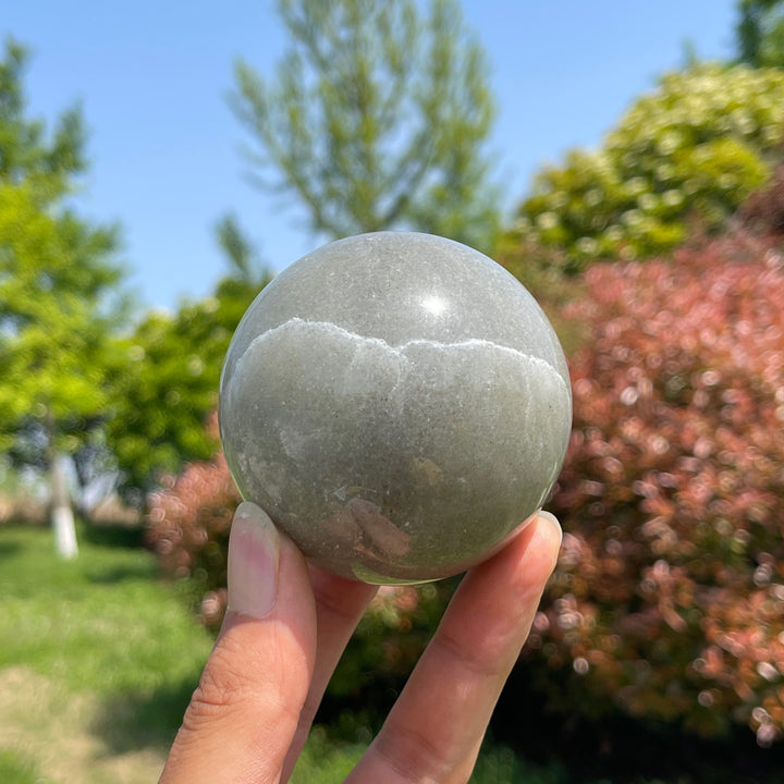Natural Crystal Quartzite Sphere