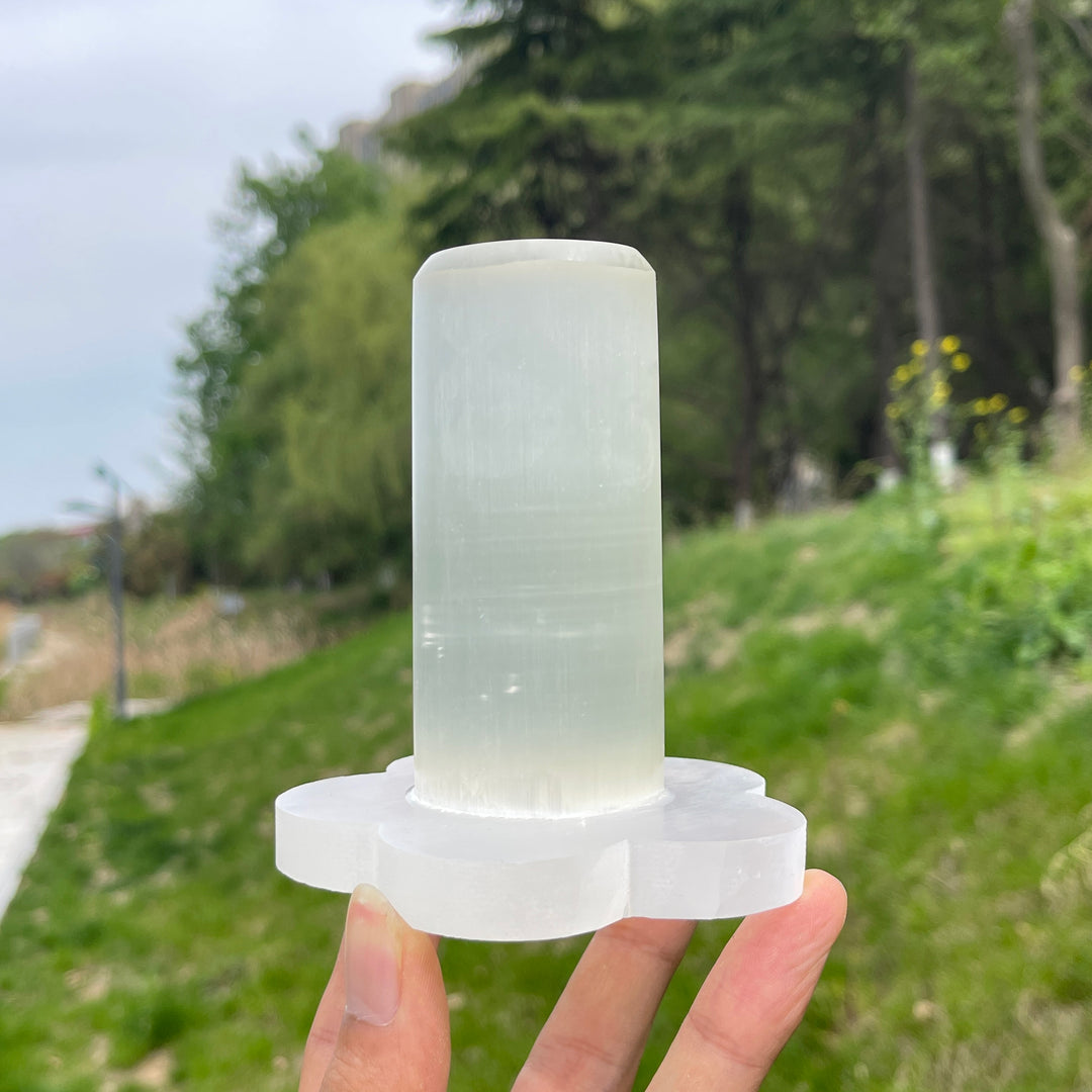 Natural Crystal Selenite Bracelet Stand