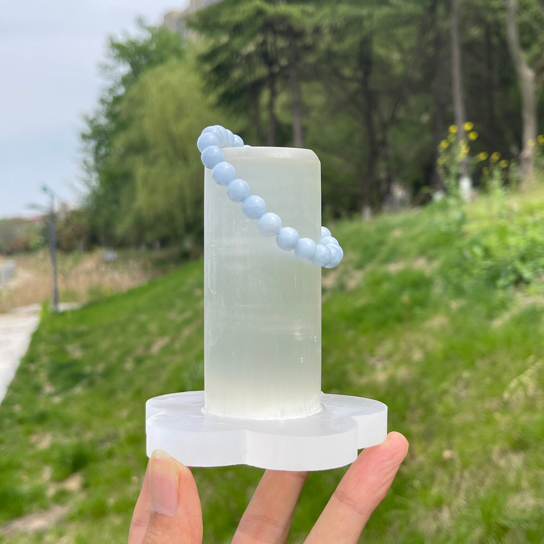 Natural Crystal Selenite Bracelet Stand