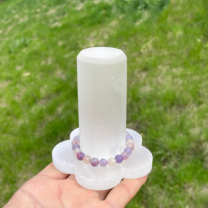 Natural Crystal Selenite Bracelet Stand