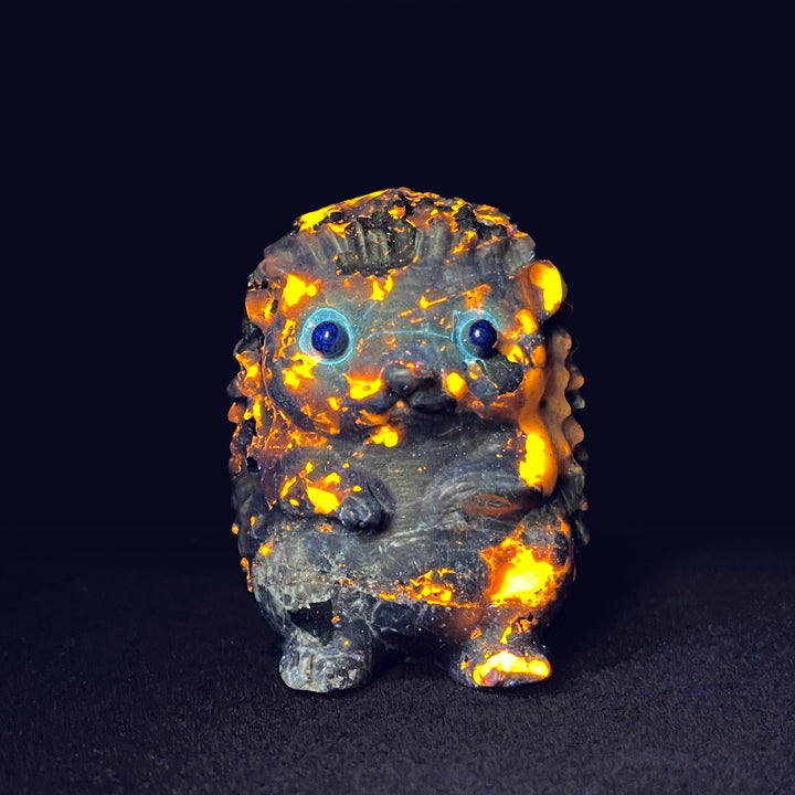 Natural Crystal Hedgehog Carving