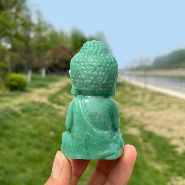Natural Amazonite Baby Buddha Carving
