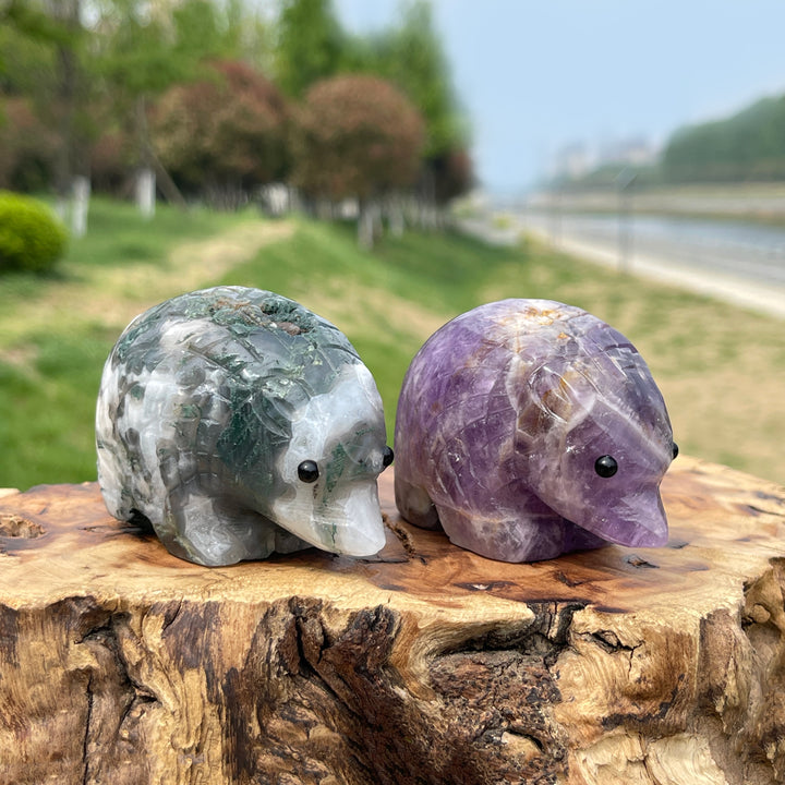 Natural Crystal Pangolin Carving