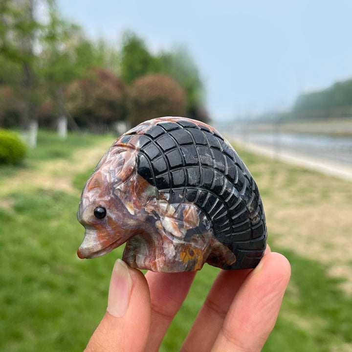 Natural Crystal Pangolin Carving