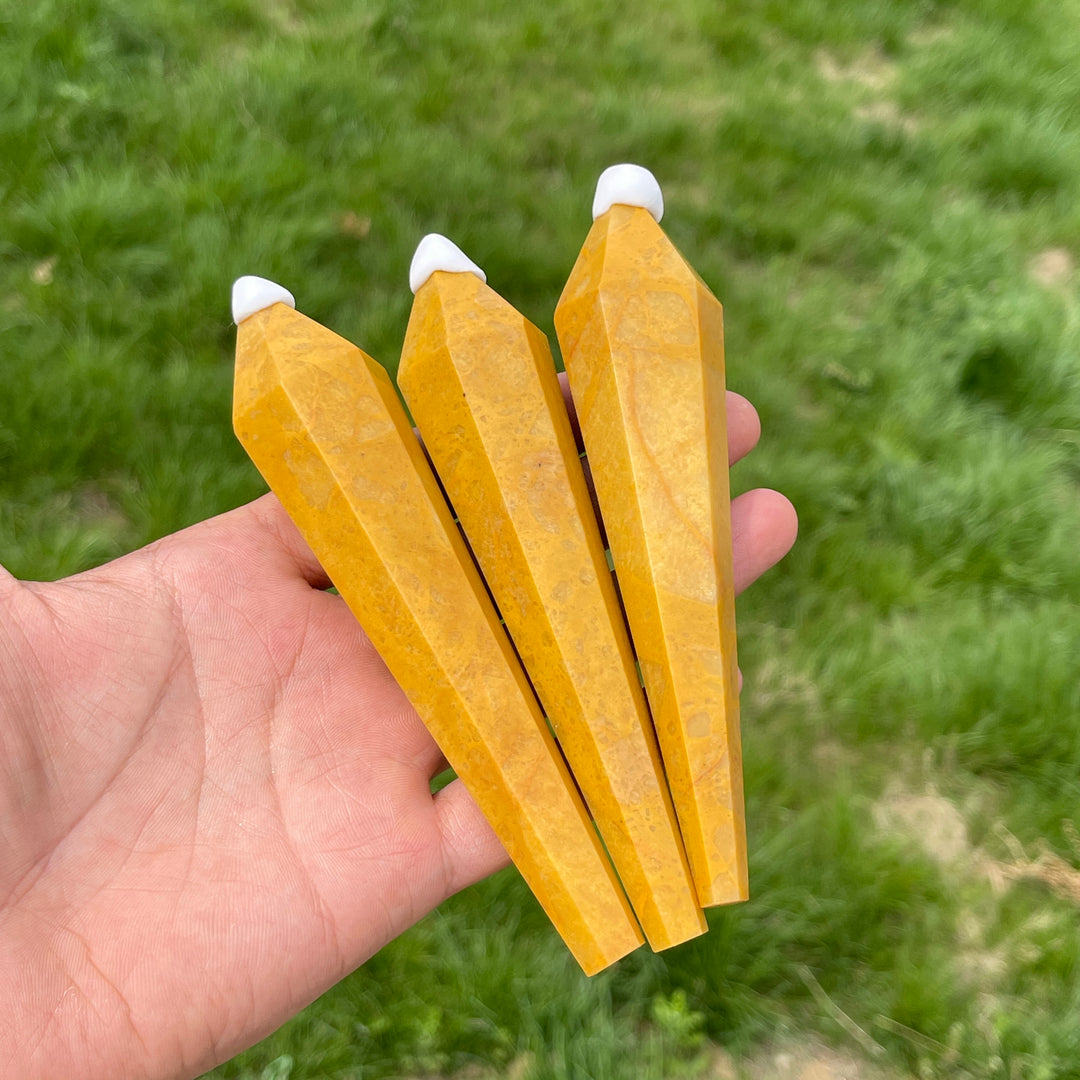 Natural Yellow Aventurine Crystal Wand