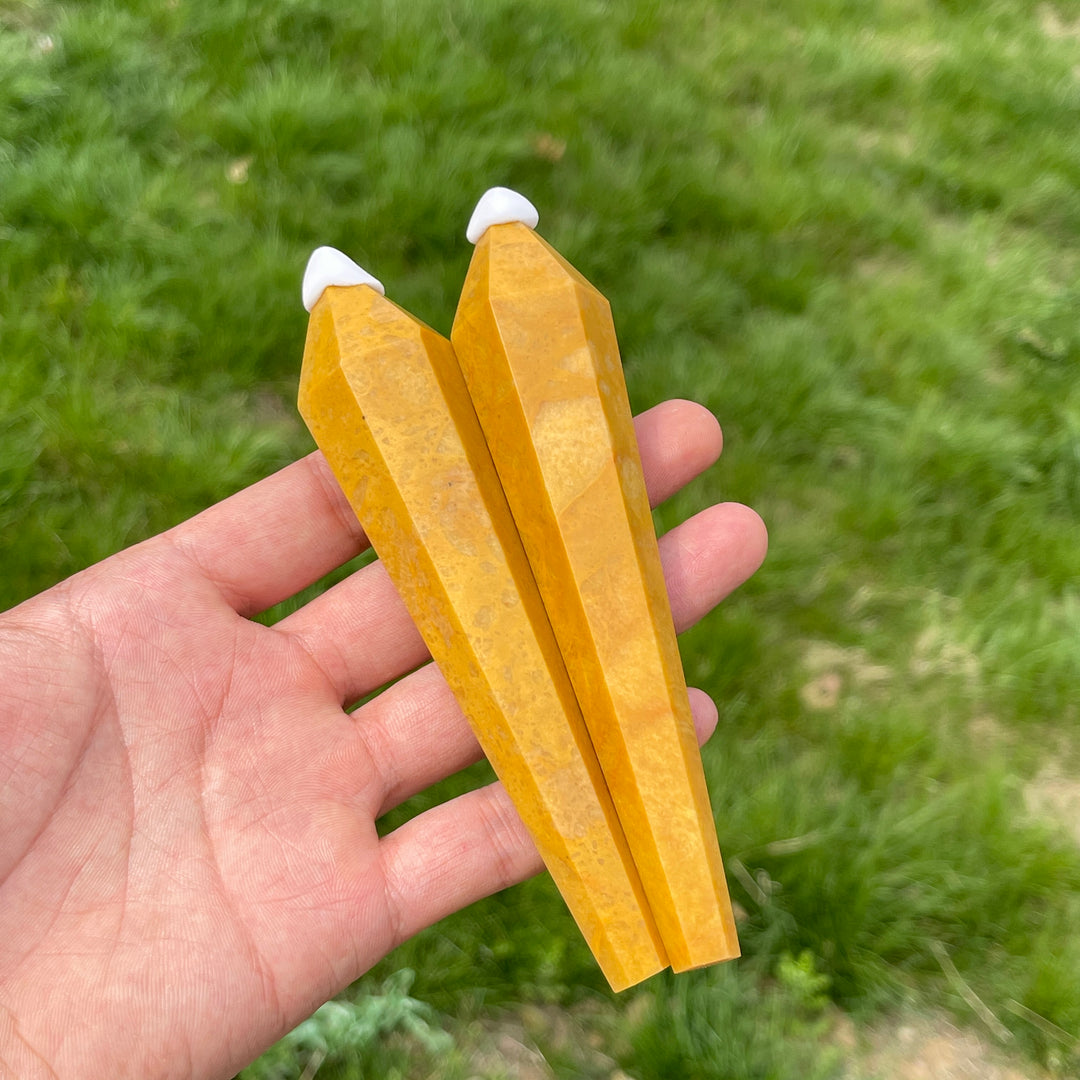 Natural Yellow Aventurine Crystal Wand