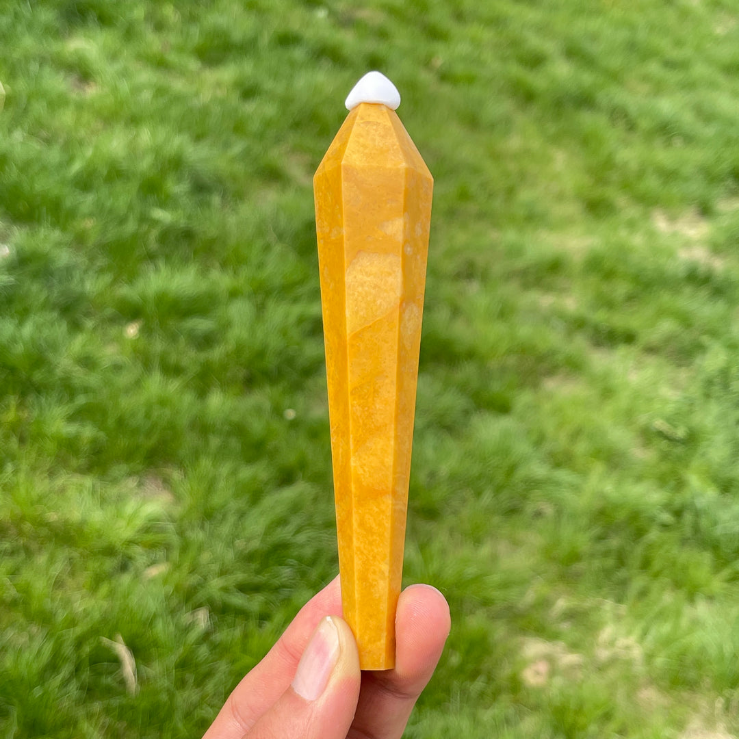 Natural Yellow Aventurine Crystal Wand