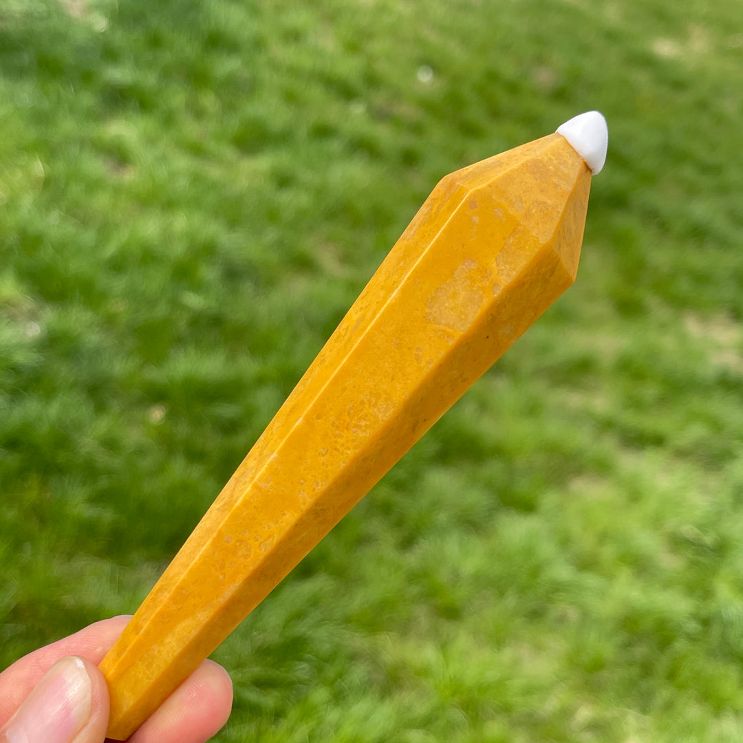 Natural Yellow Aventurine Crystal Wand