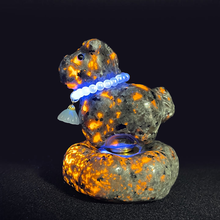 Natural Crystal Rocking Horse Carving