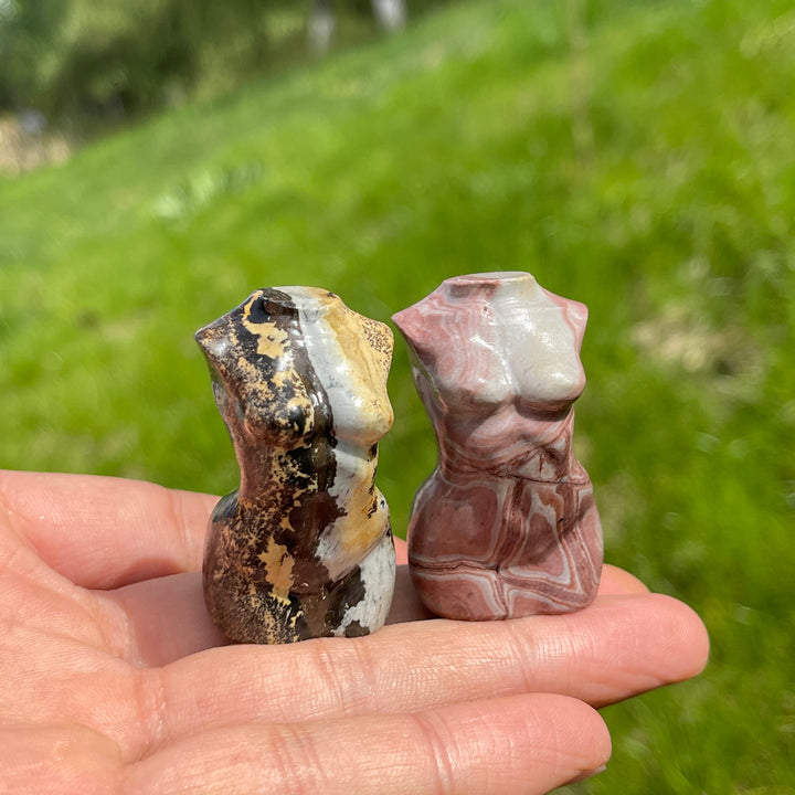 Natural Picture Jasper Goddess Carving