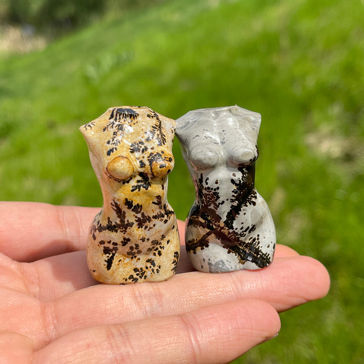 Natural Picture Jasper Goddess Carving