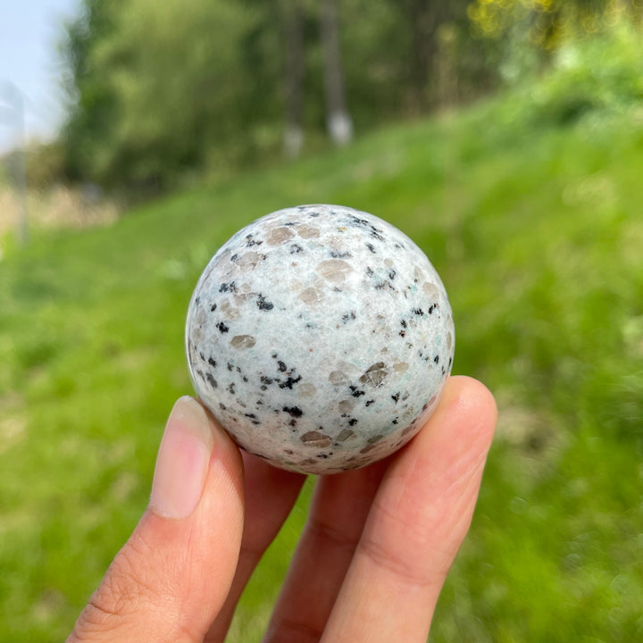 Natural Kiwi Jasper Crystal Sphere