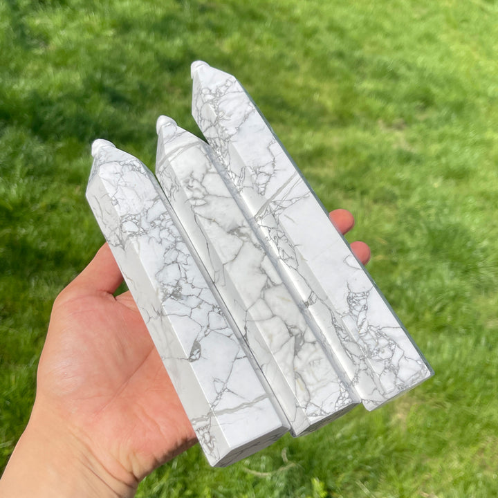 Natural Howlite Crystal Point