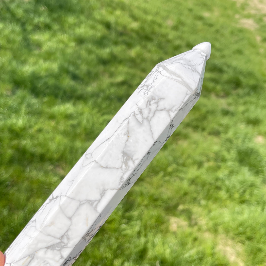 Natural Howlite Crystal Point