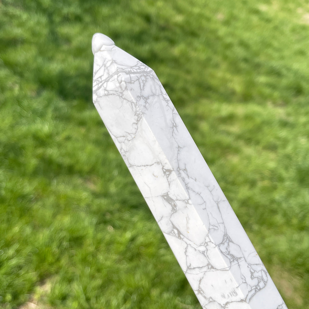 Natural Howlite Crystal Point
