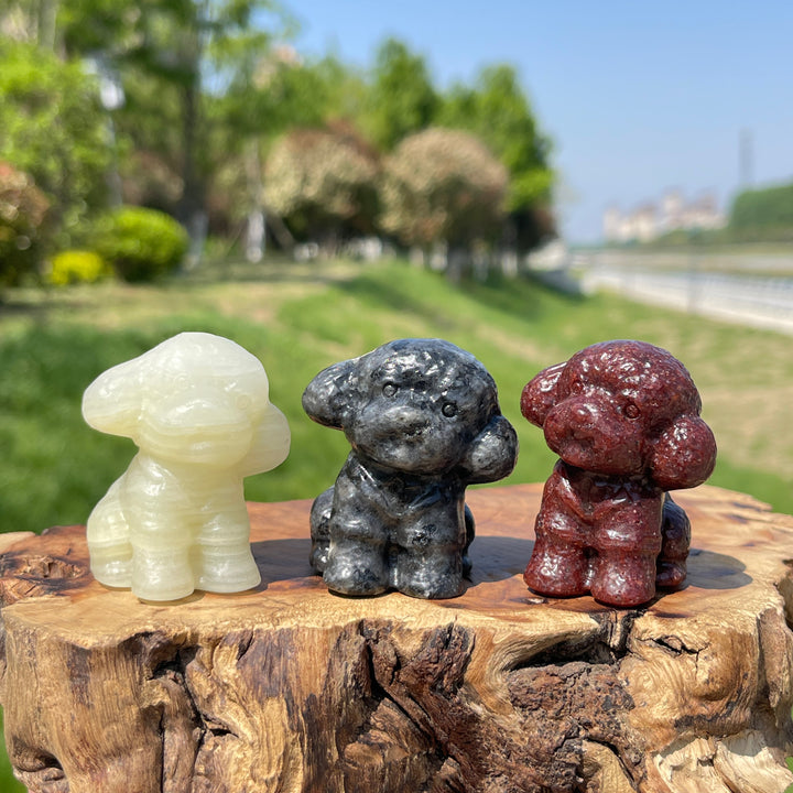 Natural Crystal Teddy Carving