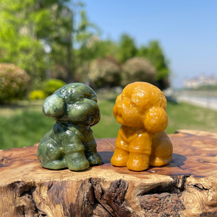 Natural Crystal Teddy Carving