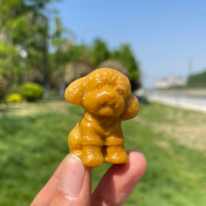 Natural Crystal Teddy Carving