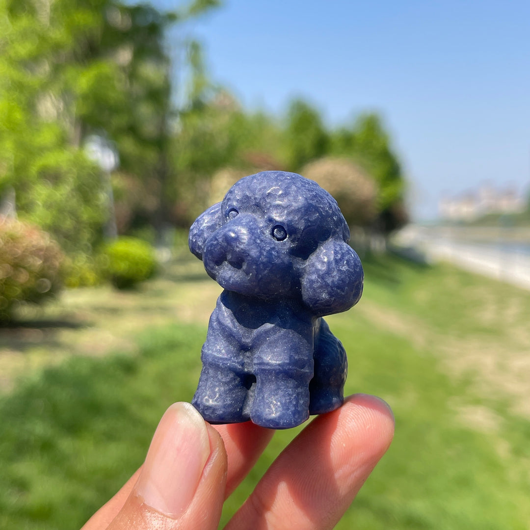 Natural Crystal Teddy Carving