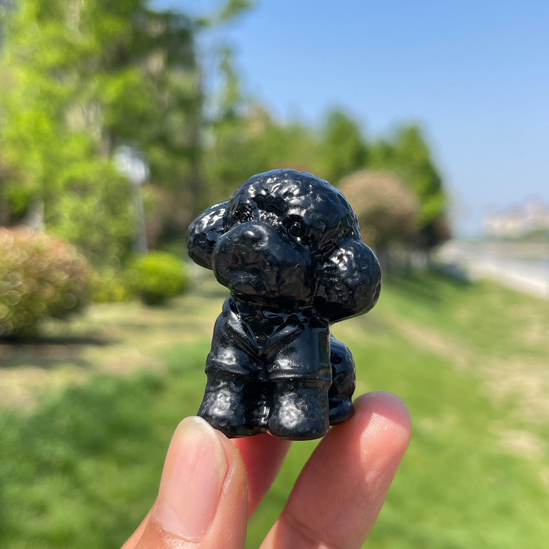 Natural Crystal Teddy Carving