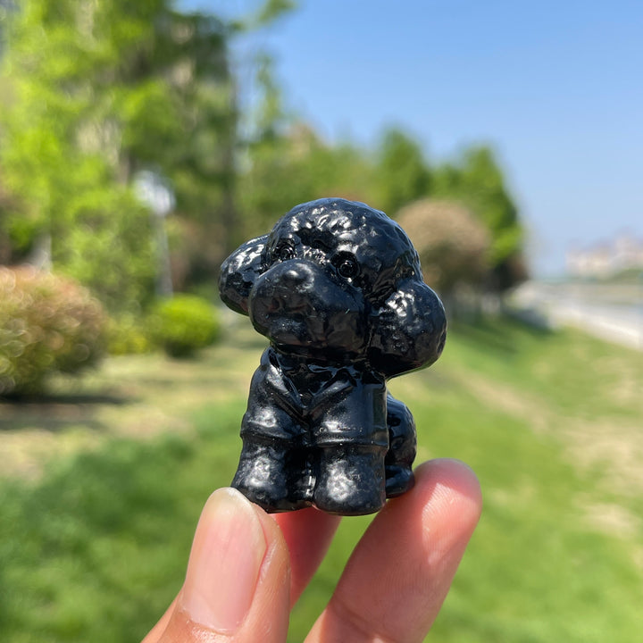 Natural Crystal Teddy Carving