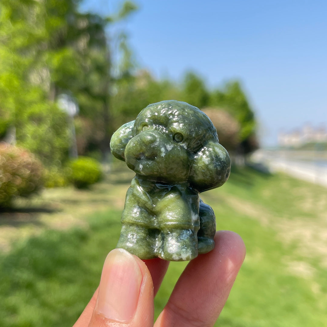 Natural Crystal Teddy Carving