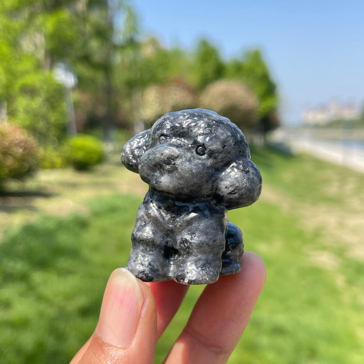 Natural Crystal Teddy Carving