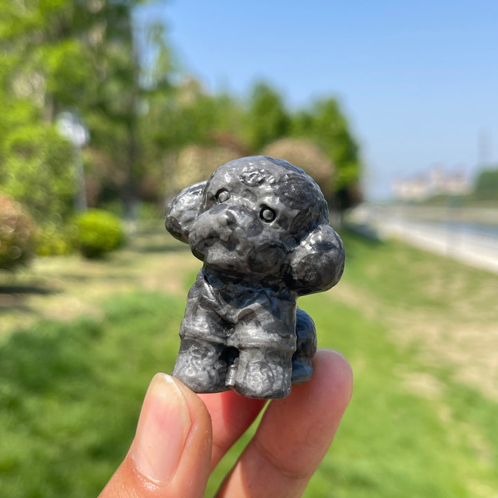 Natural Crystal Teddy Carving