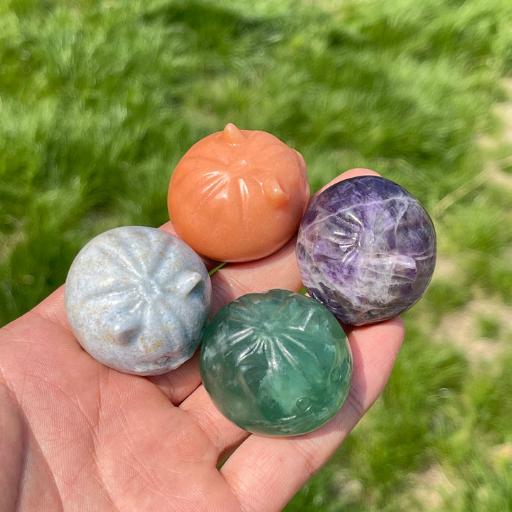 Natural Crystal Chubby Bun Cat Carving