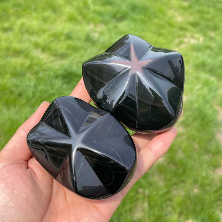Unique,Slightly Imperfect Natural Rainbow Obsidian Ornament