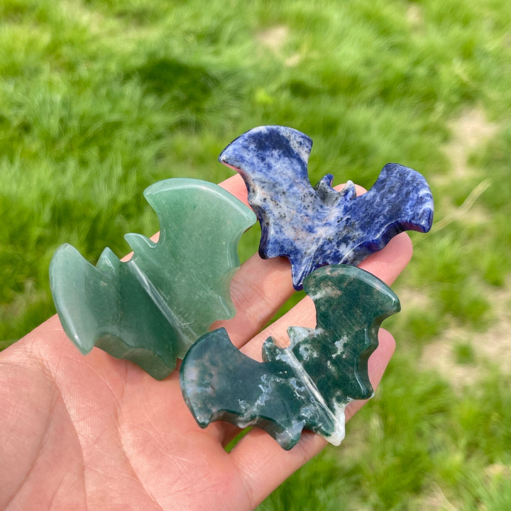 Natural Crystal 3D Bat Carving