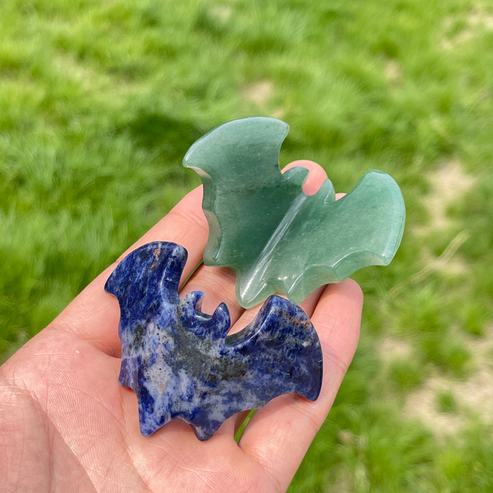 Natural Crystal 3D Bat Carving