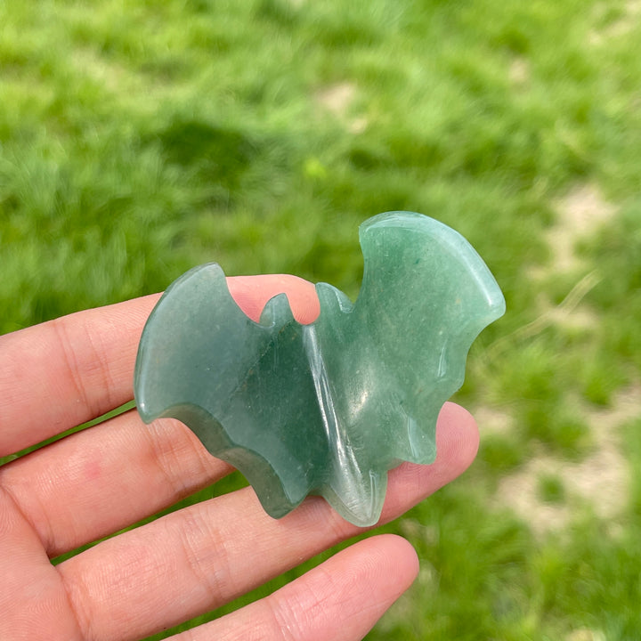 Natural Crystal 3D Bat Carving