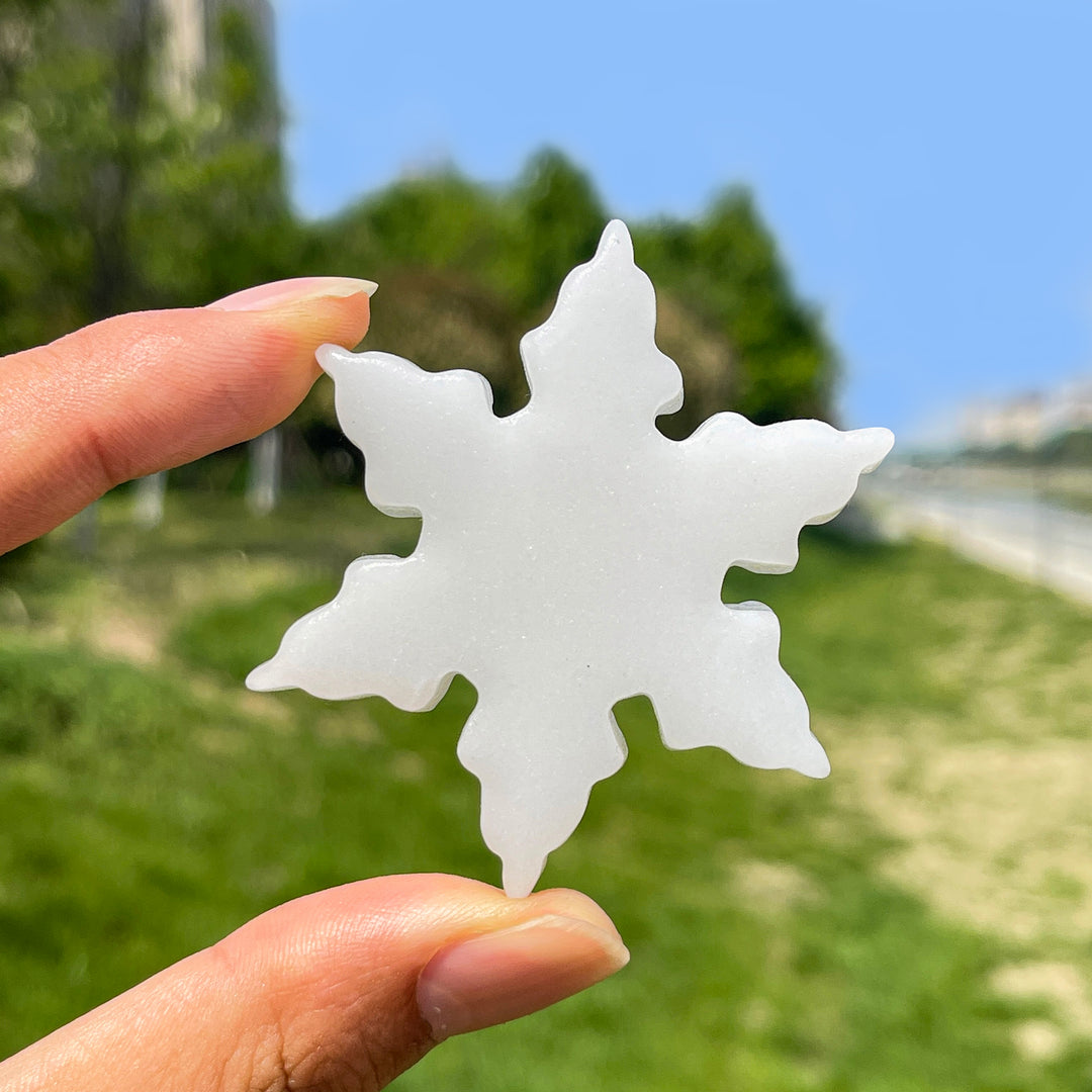 Natural Crystal Carving Snowflake
