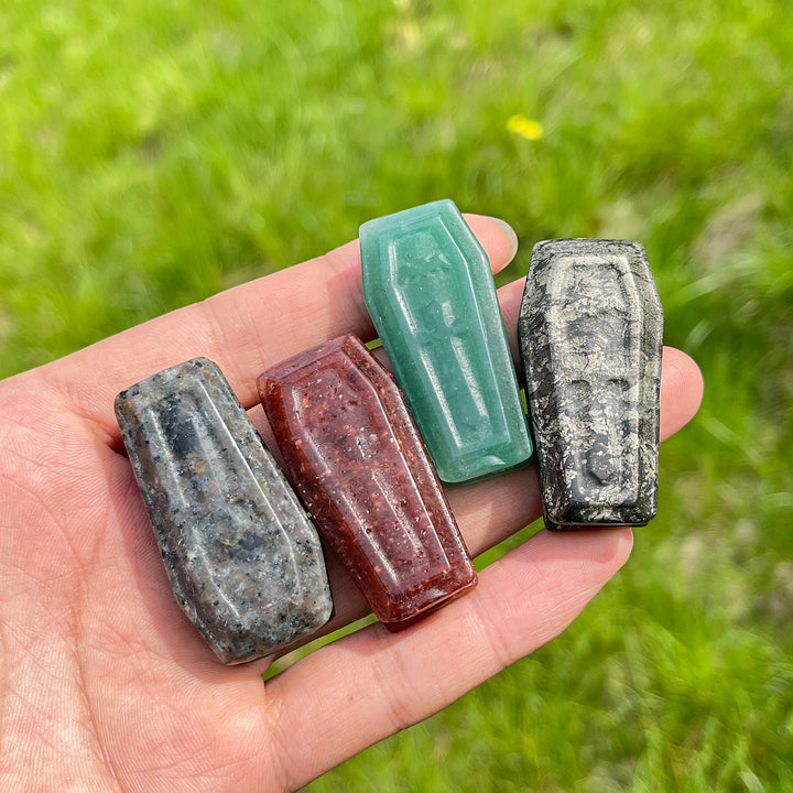 Natural Coffin Crystal Carving