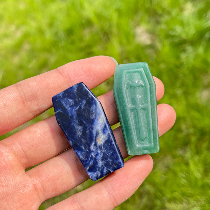 Natural Coffin Crystal Carving