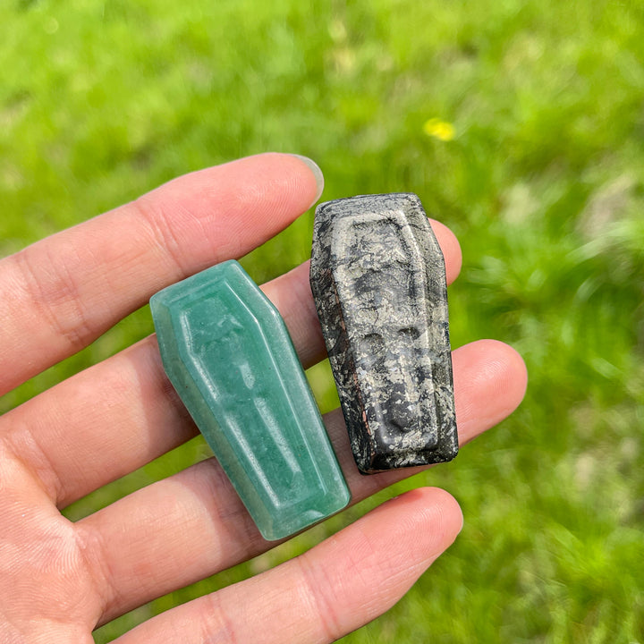 Natural Coffin Crystal Carving