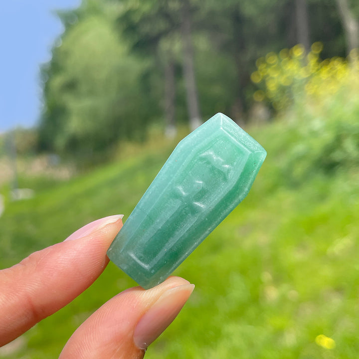 Natural Coffin Crystal Carving